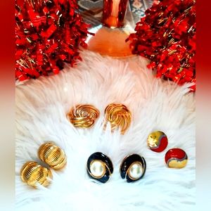 Beautiful Vintage Earing Lot of 4❤